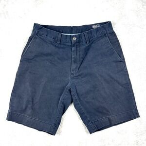 Men's Polo Ralph Lauren Navy Blue Chino Shorts Size 32 Cotton Classic Fit